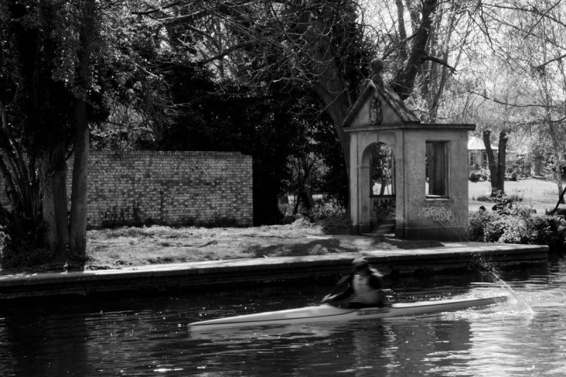 Paddler at the folly